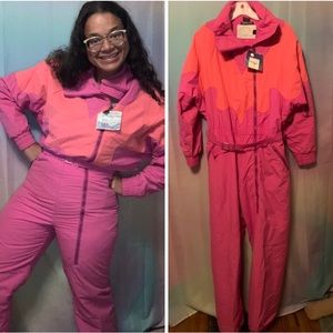 White Stag Ski Snow Suit Women's Size 12 Vintage 80s Thinsulate